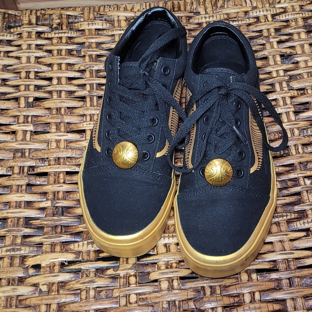 Vans Harry Potter Gold Sneakers 5.5 - Picture 5 of 16